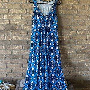 Boden Blue & White Sundress in size 12